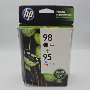 Genuine Combo Pack HP 95 & 98 Black & Tri-Color Ink NEW SEALED Exp 2020